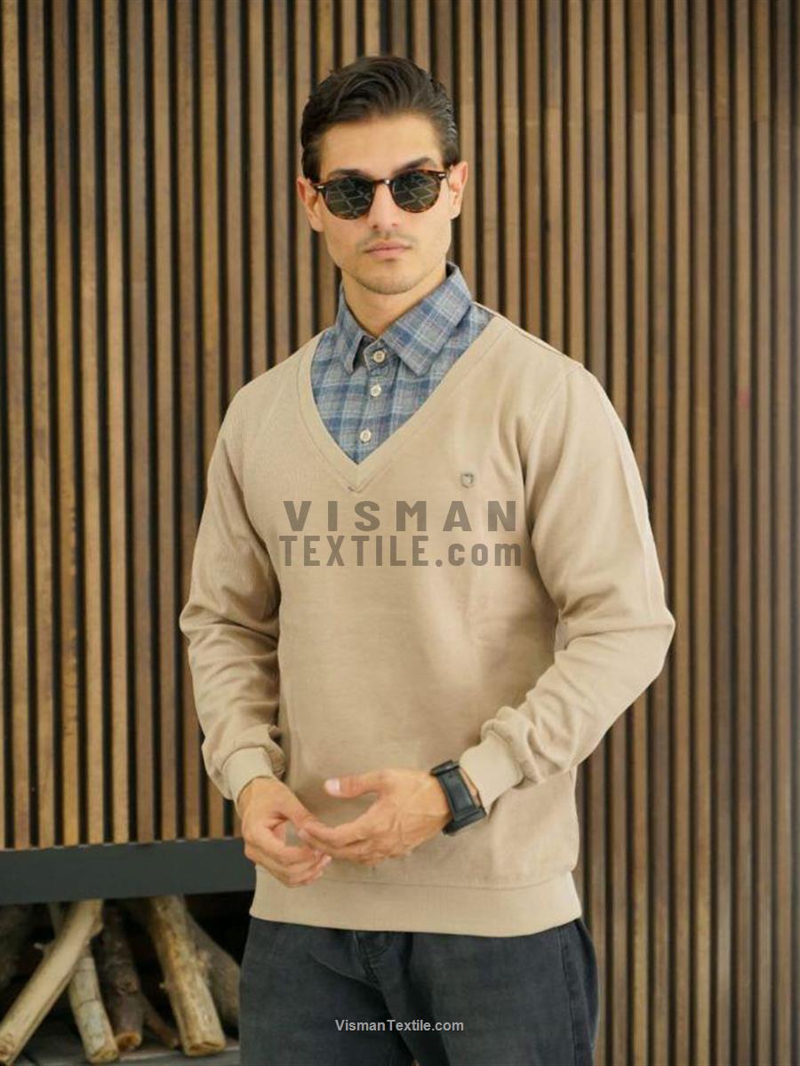 بلوز آستین بلند دو یقه کبریتی